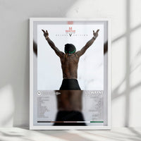 Lil Wayne "Tha Carter V (deluxe)" Album Cover Poster - with Complete Tracklist