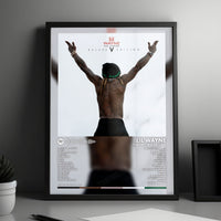 Lil Wayne "Tha Carter V (deluxe)" Album Cover Poster - with Complete Tracklist
