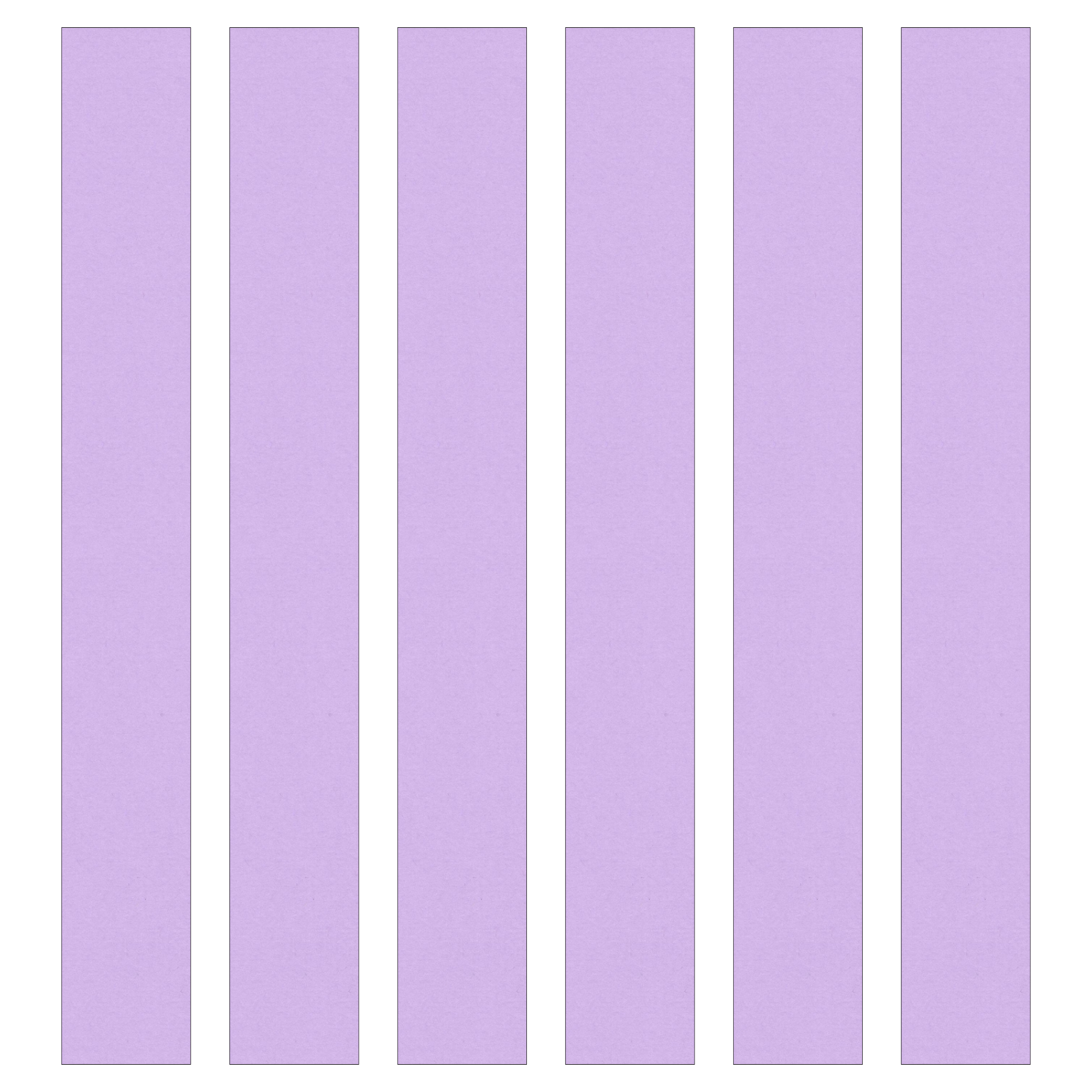 Lilac Paper Chain Card Strips. 5 Meter / 16 Feet Long. Wedding Party Decor