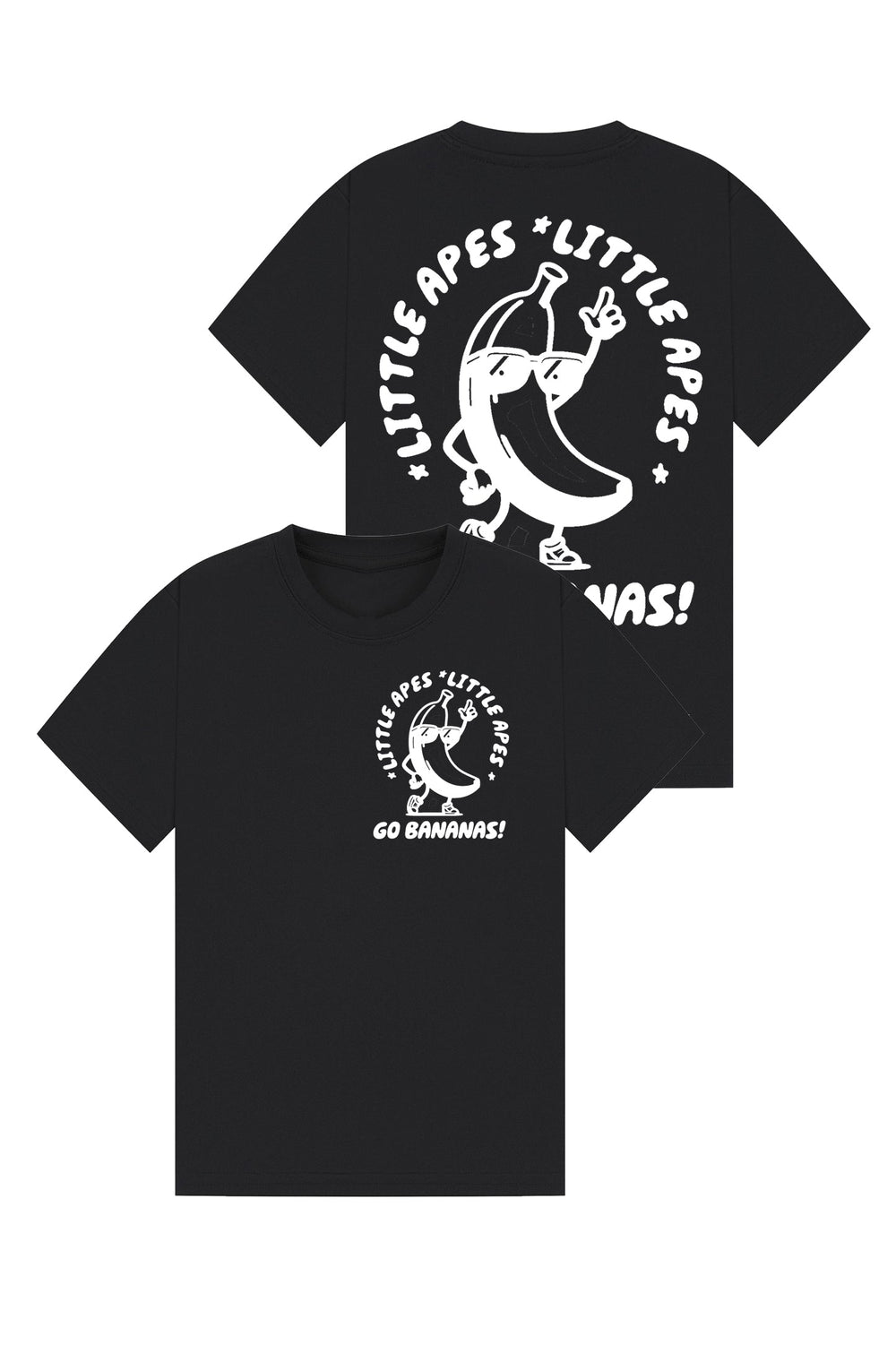 Little Apes Go Bananas Tee - Black
