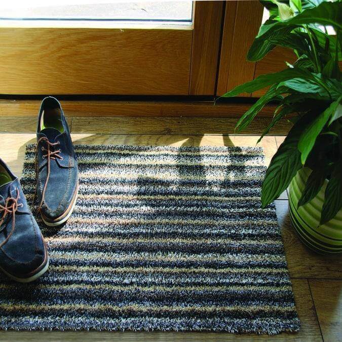 Candy Collection Multicoloured Striped Washable Mat and Runner