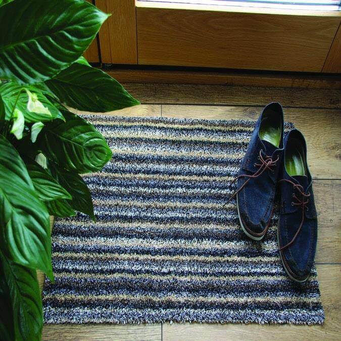 Candy Collection Multicoloured Striped Washable Mat and Runner