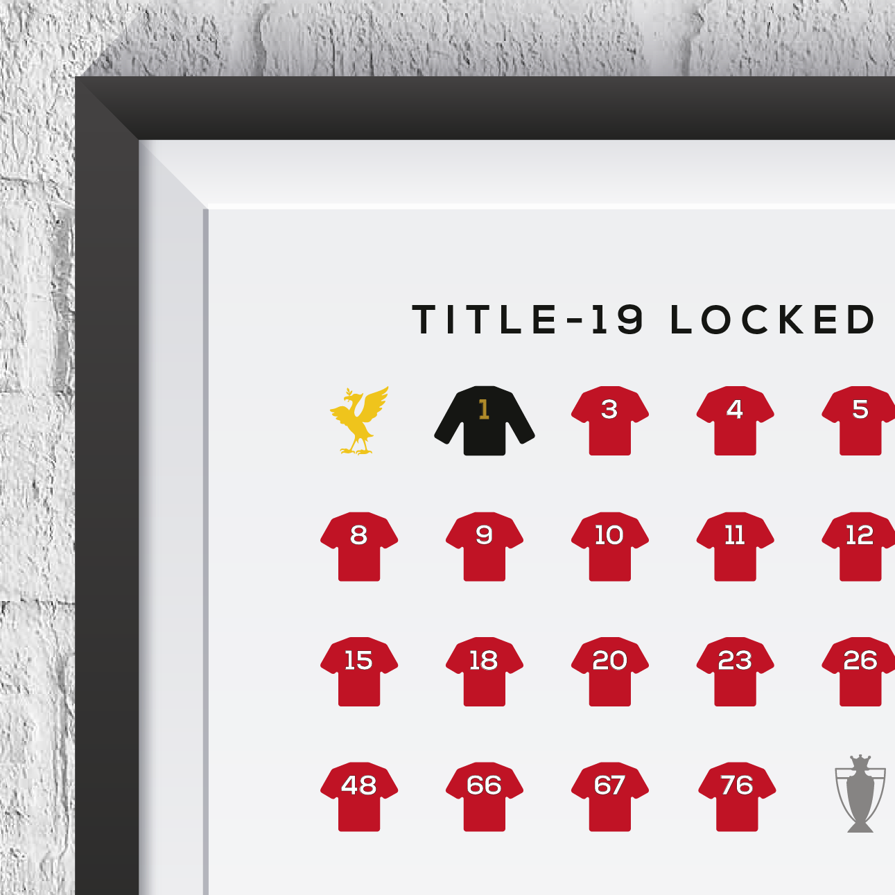 Liverpool 2019/20 League Season Squad Print