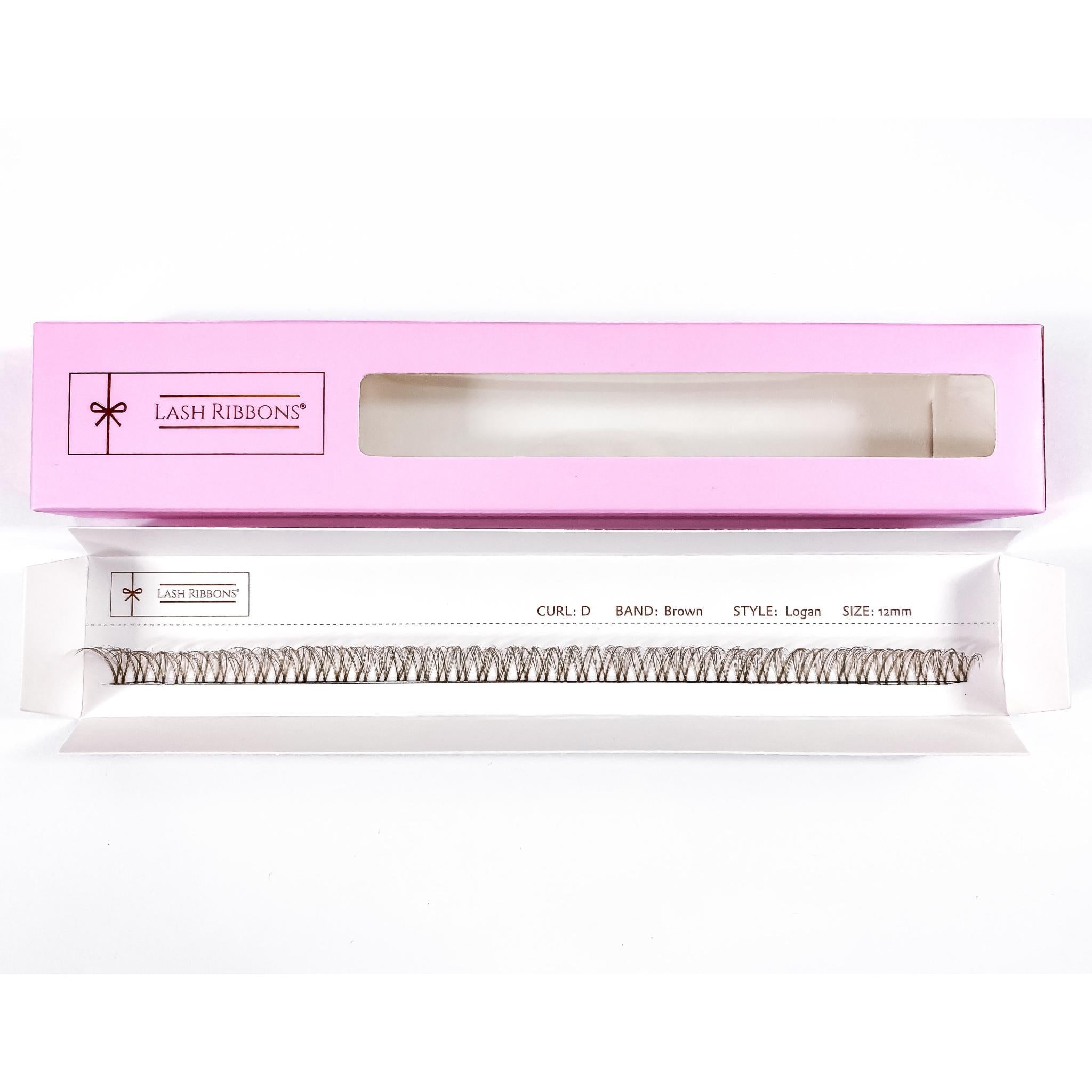 3D 'D' Curl Brown Lash Ribbons® Starter Kit (With Clear Lash Bond)