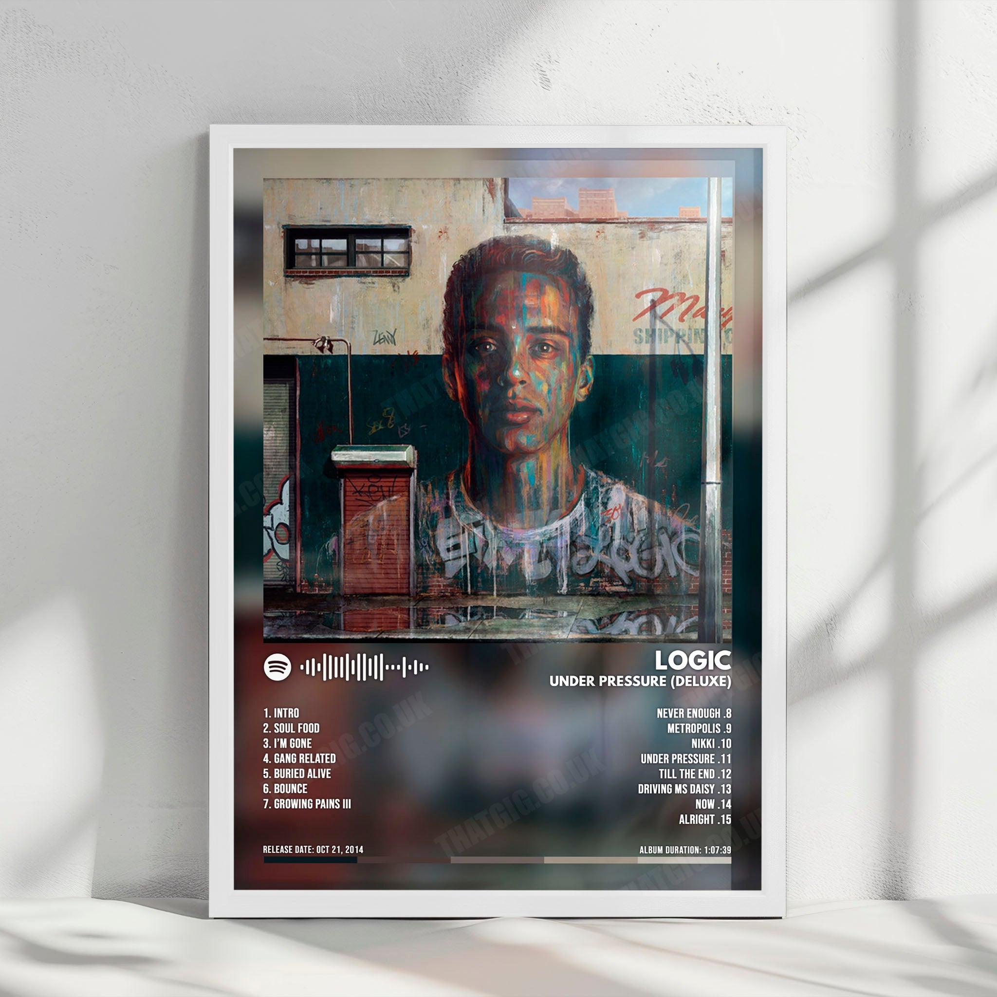 Logic "Under Pressure (deluxe)" Album Cover Poster - with Complete Tracklist
