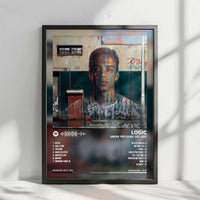 Logic "Under Pressure (deluxe)" Album Cover Poster - with Complete Tracklist