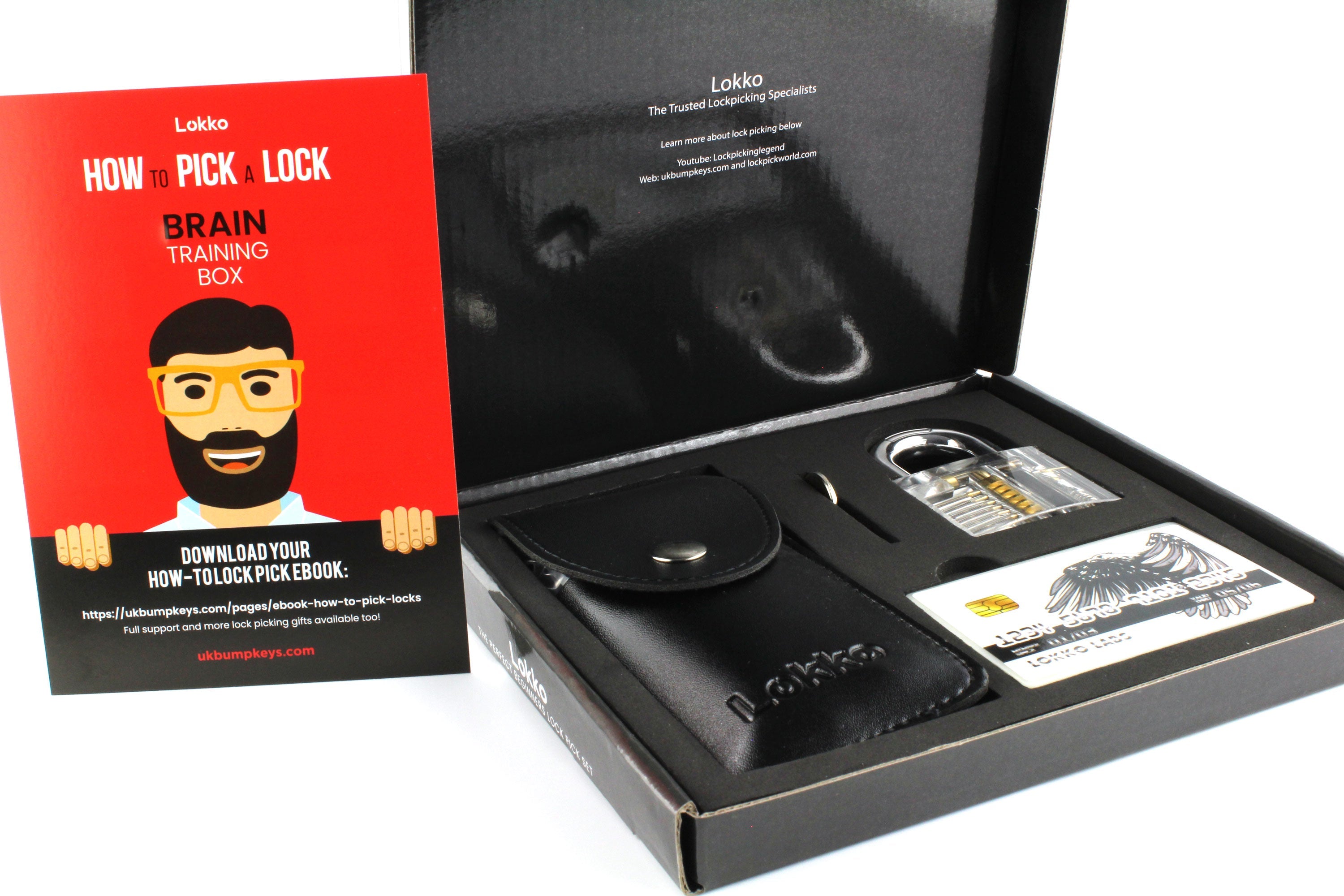 DIAMOND Lock Picking Kit - Lock Picks, Clear Practice Lock, Spy Kit, Beginners Guide and More