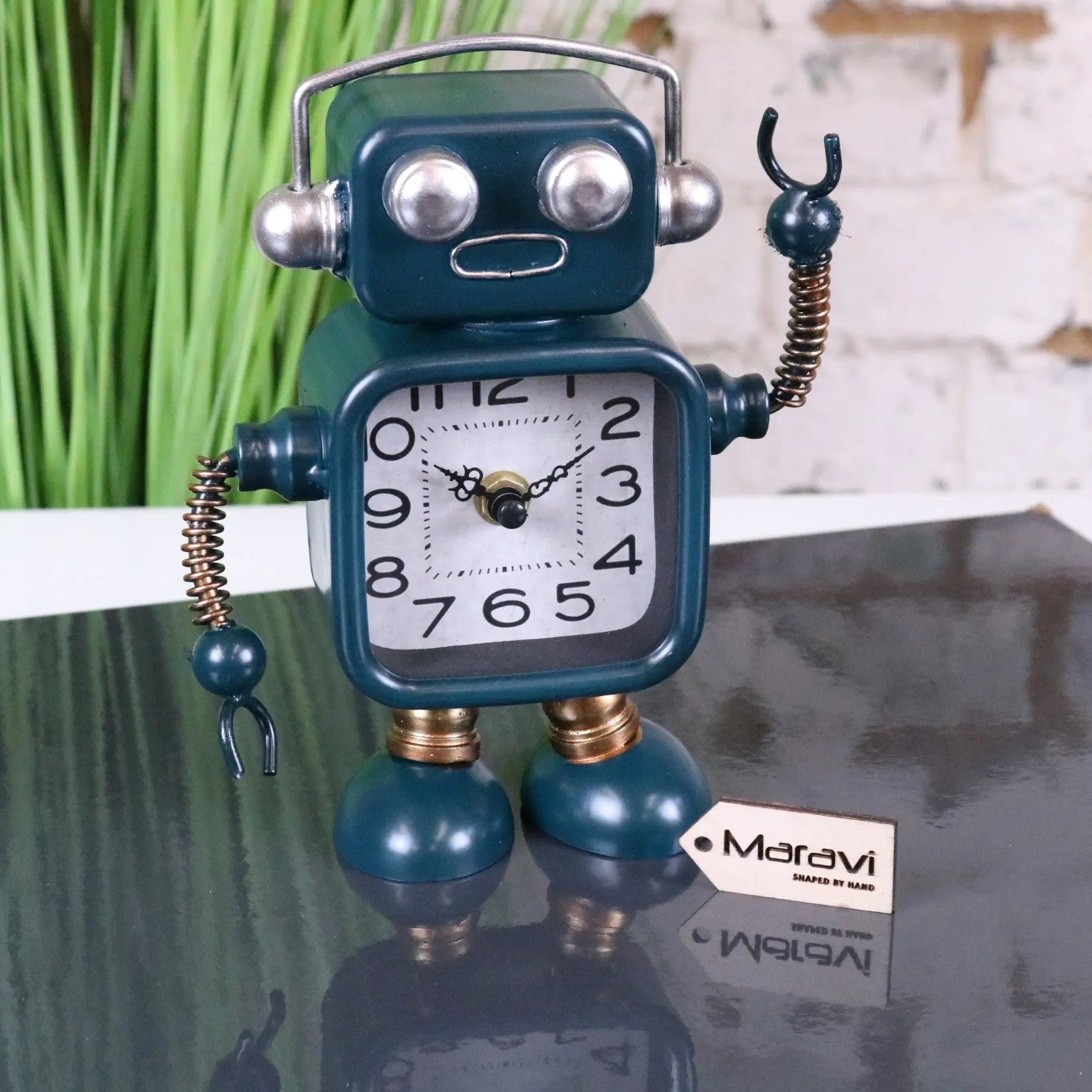Lomita Desk Robot Clock Freestanding