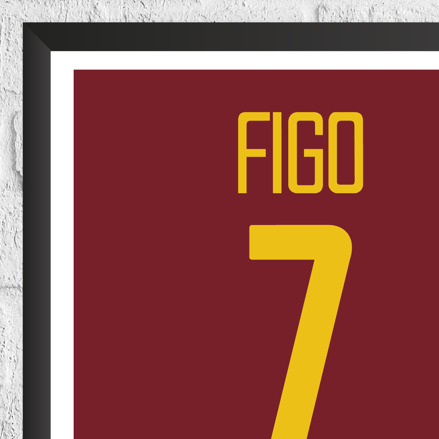 Luis Figo Portugal Legend Stats Print