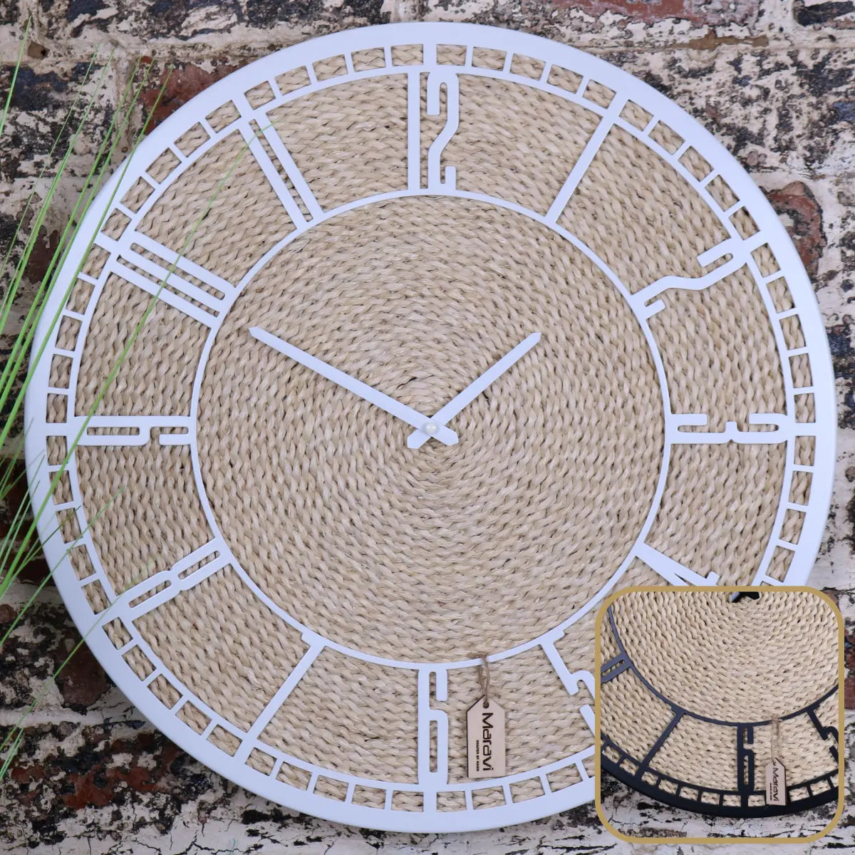 Malada Husk Unusual Wall Clock 50cm 2 Colours