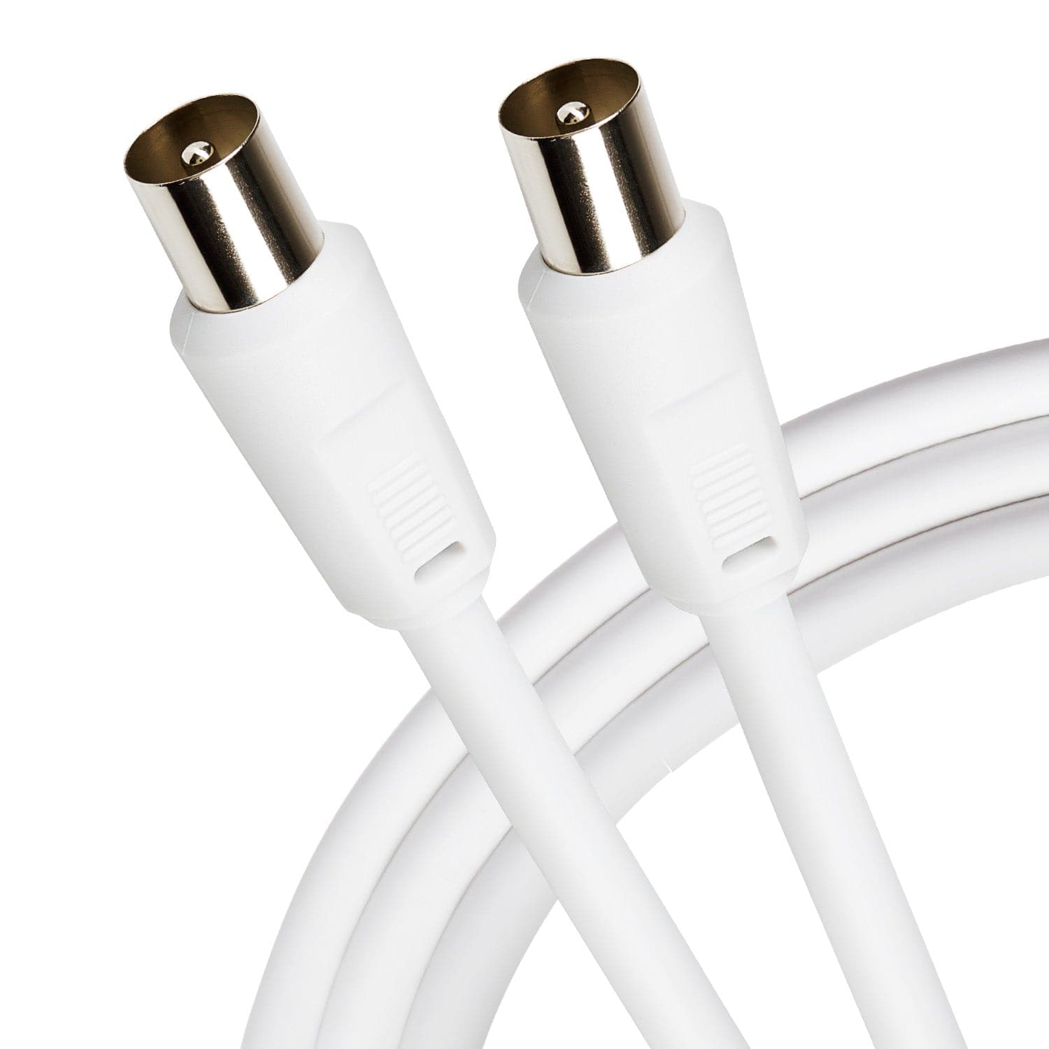 Maplin TV Aerial Cable Coaxial RF Male to RF Male - White