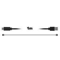 Maplin Pro USB-C to USB-A 3.1 Gen1 5Gbps Super Speed Cable - Black, 1m