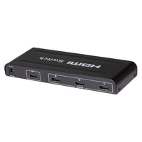 Maplin HDMI Switch 3 Ports In 1 Port Out 4K Ultra HD @30Hz with Remote Control - Black