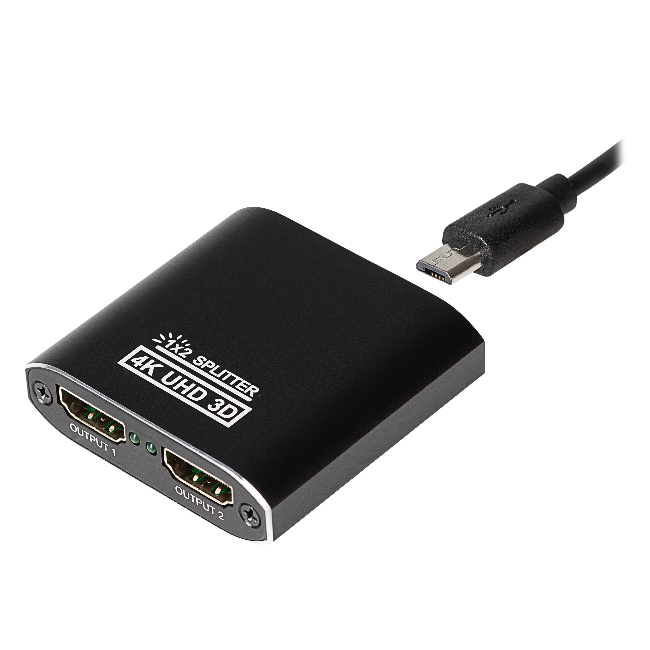 Maplin HDMI Splitter 1 Port In 2 Ports Out 4K Ultra HD @30Hz 10.2Gbps