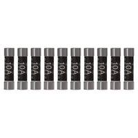 Maplin 10 Amp Domestic Fuse BS1362 6.3mm x 25.4mm - Pack of 10