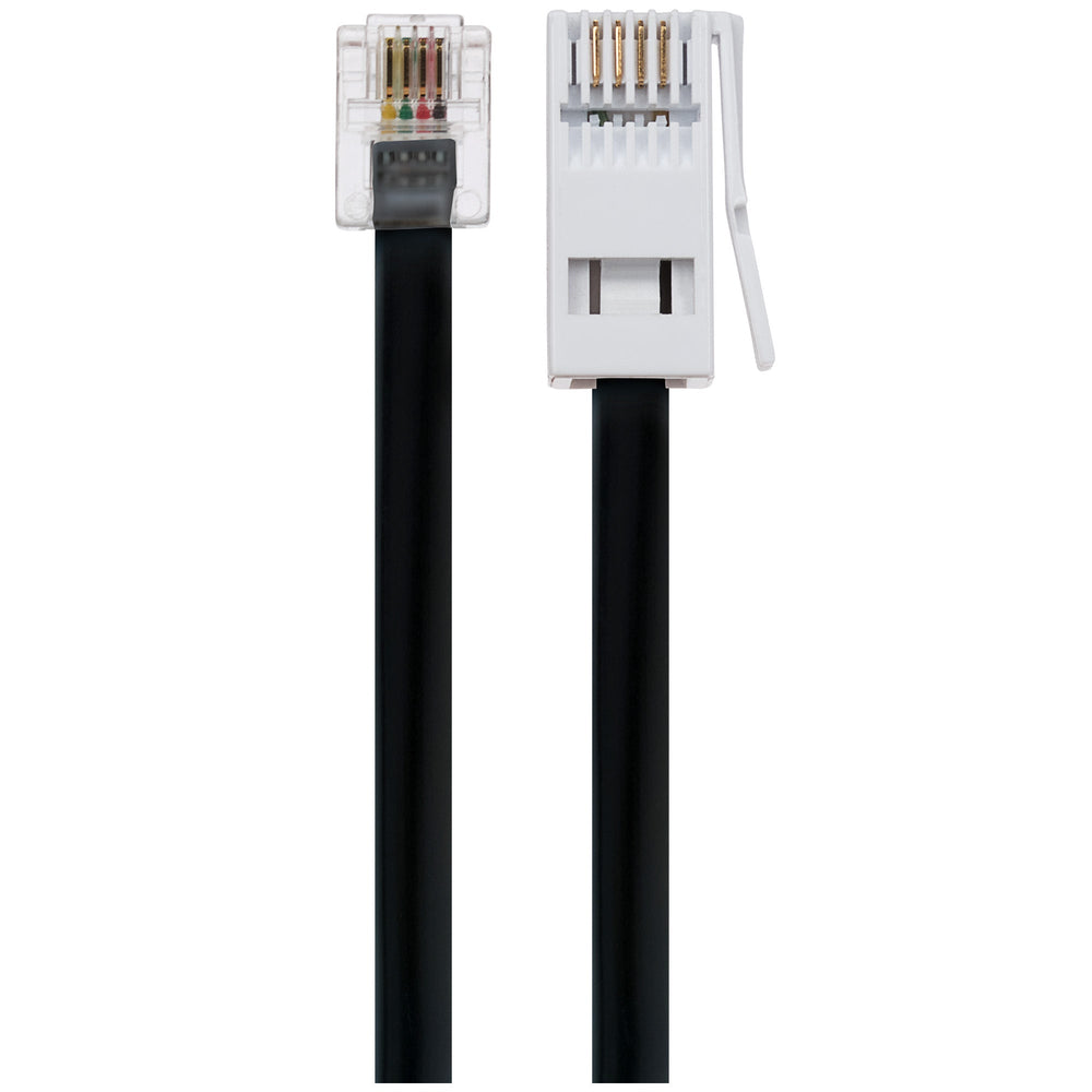 Maplin RJ11 to BT-431A Telephone Lead - Black, 3m