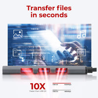 Nikkai USB-C Multiport Hub to 2x USB-A 3.0 / HDMI 4K / SD Card Reader - Silver