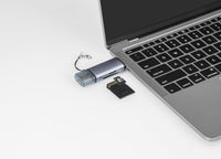 Maplin USB-C & USB-A 3.0 SD Card Reader for SDXC / SDHC / MicroSDXC / MicroSDHC / UHS-I