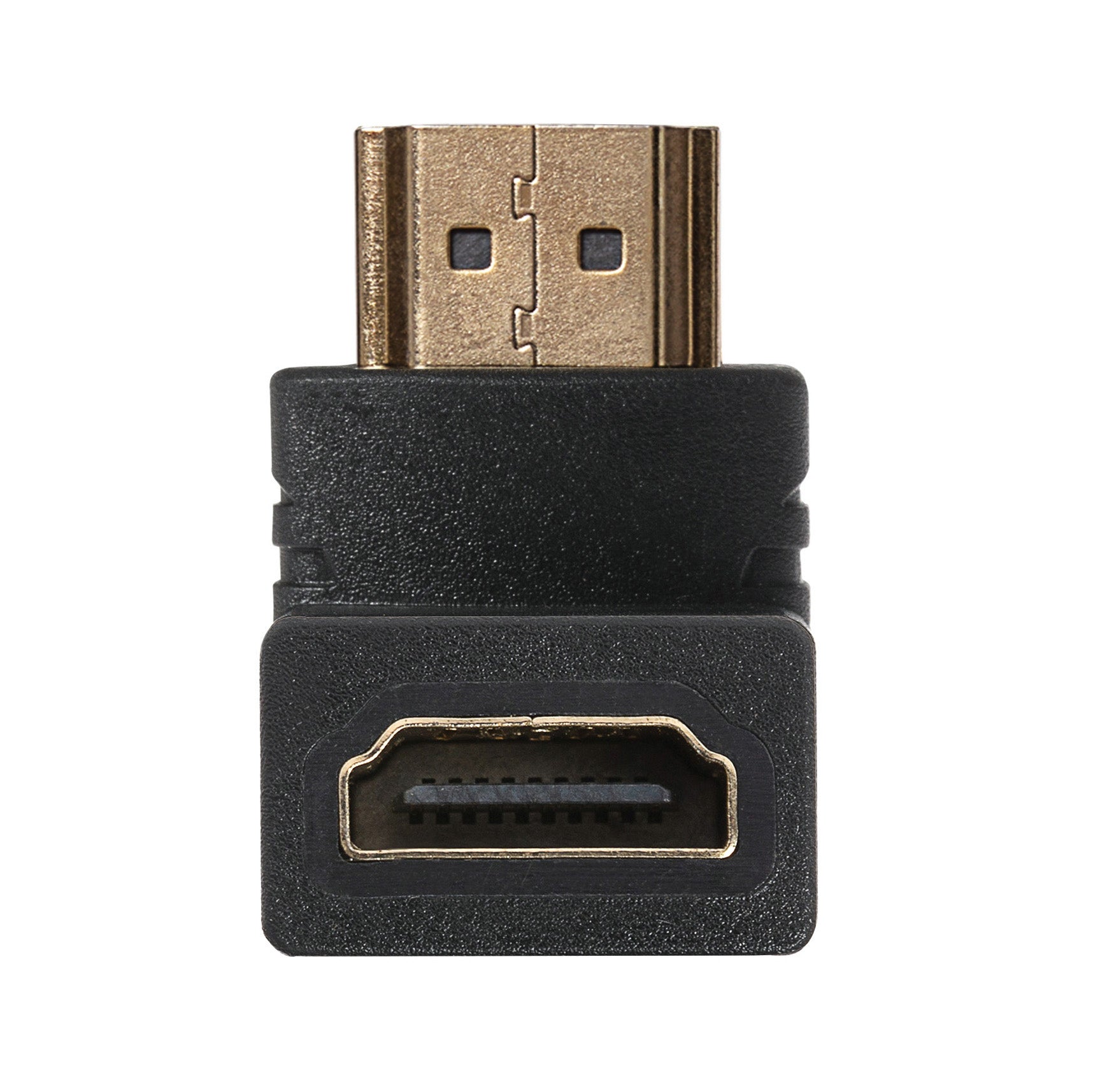 Maplin 90 Degree Fixed Angle HDMI Male to HDMI Female Adapter - Black