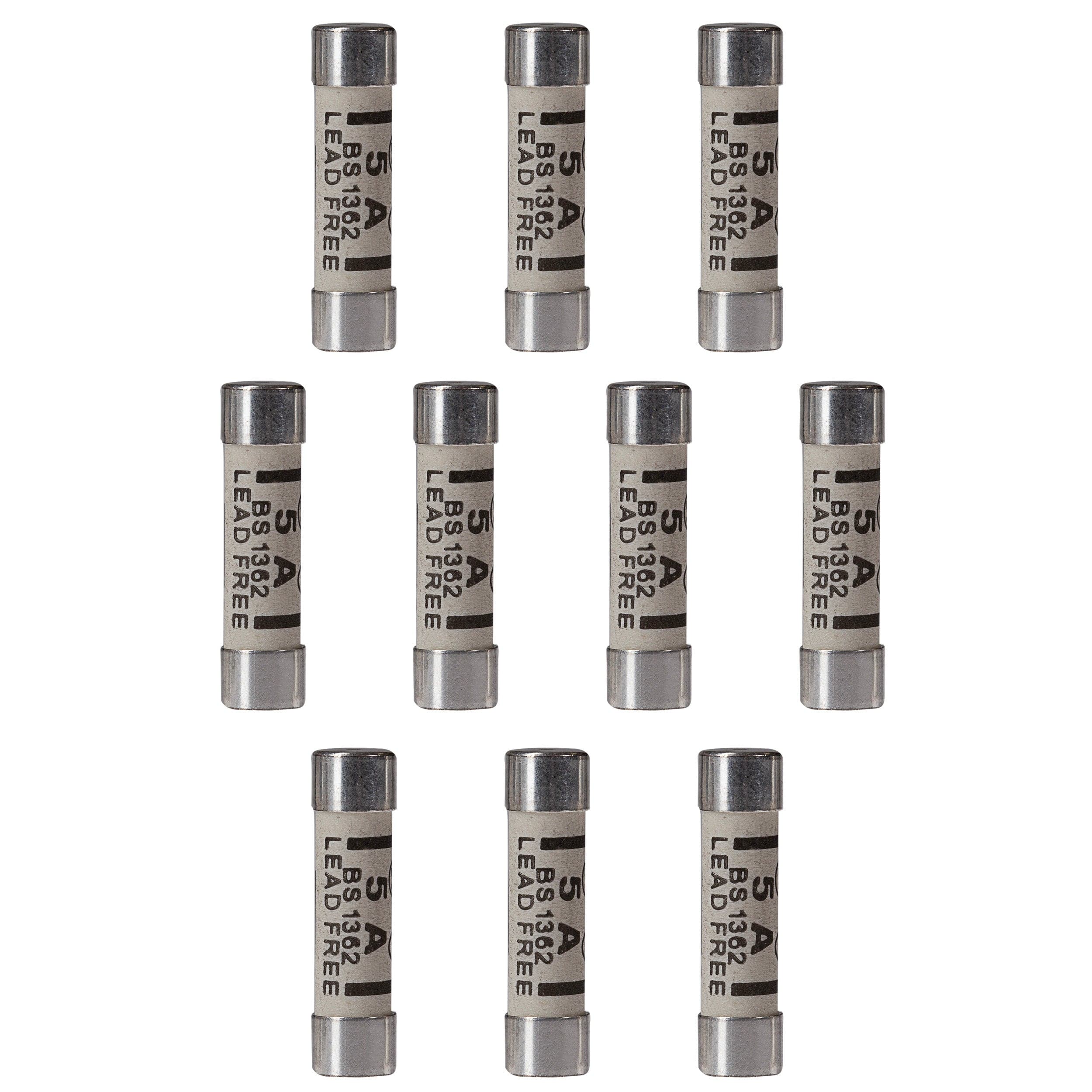 Maplin 5 Amp Plug Fuse BS1362 25.4 x 6.4mm - Pack of 10