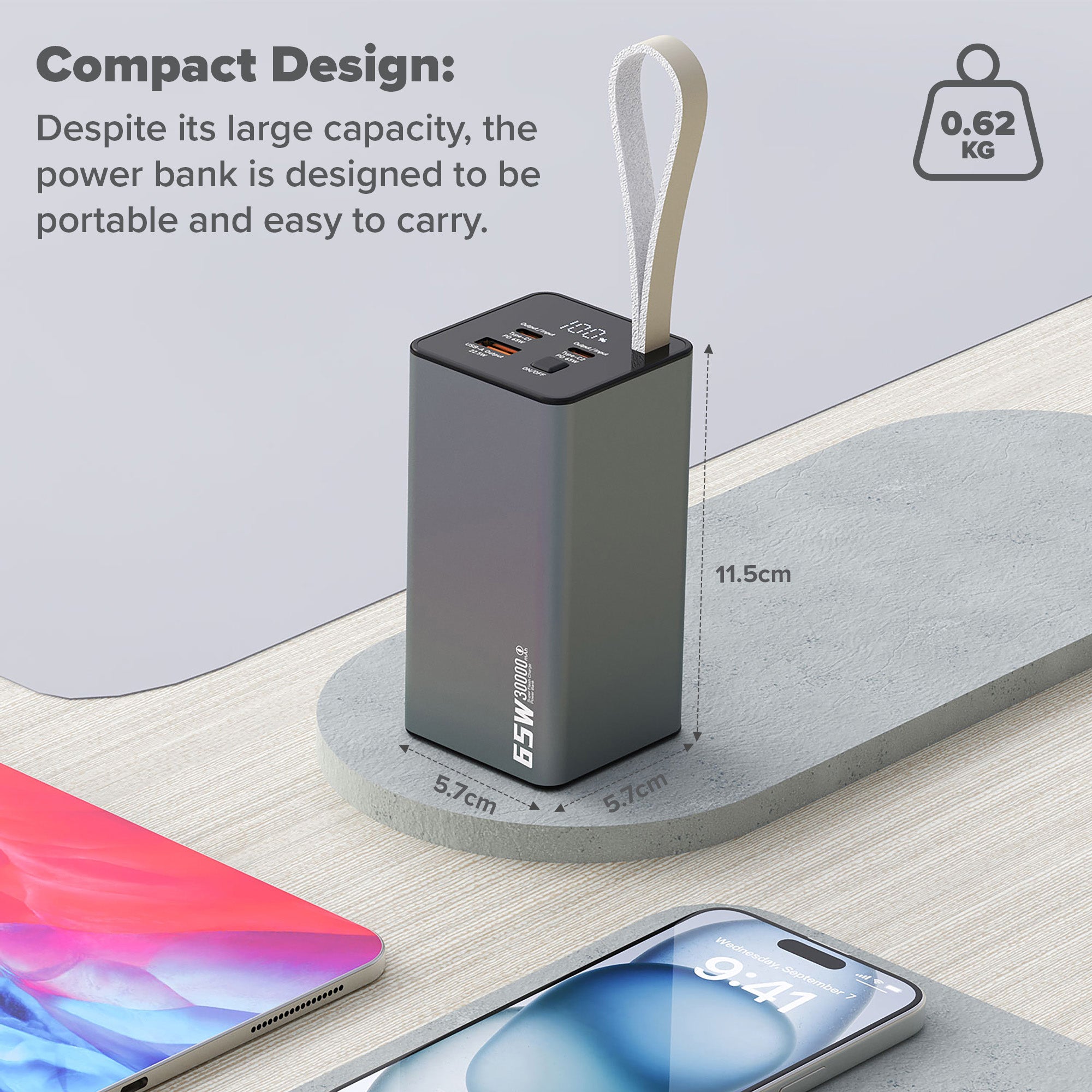 Maplin 30,000mAh USB-A / USB-C PD 65W Power Bank
