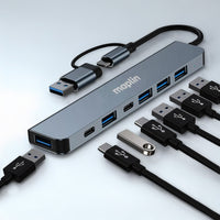 Maplin USB-C / USB-A Multiport Hub to 4x USB-A 2.0 / 2x USB-C / 1x USB-A 3.0
