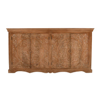 Carved Mango Wood Extra Large Sideboard with 4 Doors