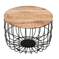 Merlin Mango Wooden Wire Coffee Table