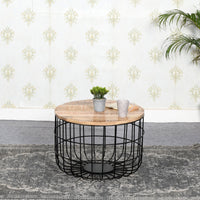 Merlin Mango Wooden Wire Coffee Table