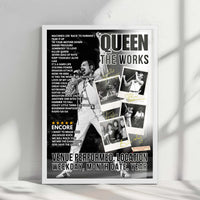 Queen Setlist Poster - Sydney Entertainment Centre, Sydney - April 28th, 1985