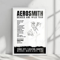 Aerosmith Setlist Poster - Park Theater at Park MGM, Las Vegas - June 19th, 2019
