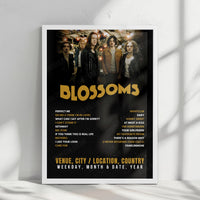 Blossoms Setlist Poster - Ziggo Dome, Amsterdam - May 10th, 2025