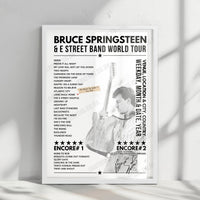 Bruce Springsteen Setlist Poster - Wembley Stadium - July 27th, 2024