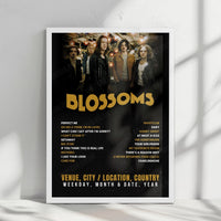 Blossoms Setlist Poster - Forum Theatre, Melbourne - March 11th, 2025