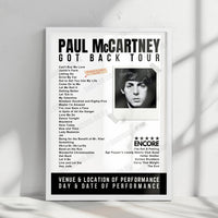 Paul McCartney Setlist Poster - Autódromo Hermanos Rodríguez - November 17th, 2024