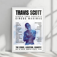 Travis Scott Setlist Mug - Allianz Stadium, Sydney, Australia - October 18th, 2024