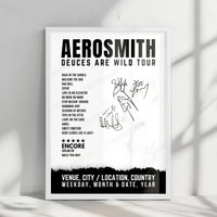 Aerosmith Setlist Poster - The Theater at MGM National Harbor, National Harbor - August 13th, 2019