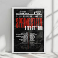 Bruce Springsteen Setlist Poster - Stade Pierre-Mauroy, Villeneuve-d'Ascq - May 27th, 2025