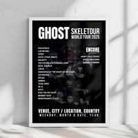 Ghost Setlist Poster - Olympiahalle, Munich - April 24th, 2025