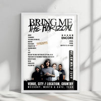Bring Me the Horizon Setlist Poster - Higashi no Hiroba, Suita - August 17th, 2024