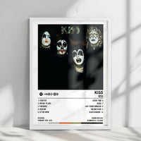 KISS "KISS" Album Cover Poster with Complete Tracklist