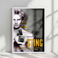 Sting Setlist Poster - IGA Park, Rostock - June 11th, 2025