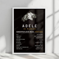 Adele Setlist Poster - Sonderfreifläche Messe, Munich - August 23rd, 2024