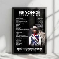 Beyoncé Setlist Poster - MetLife Stadium, East Rutherford - May 24th, 2025