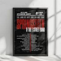 Bruce Springsteen Setlist Poster - Olympiastadion, Berlin - June 11th, 2025
