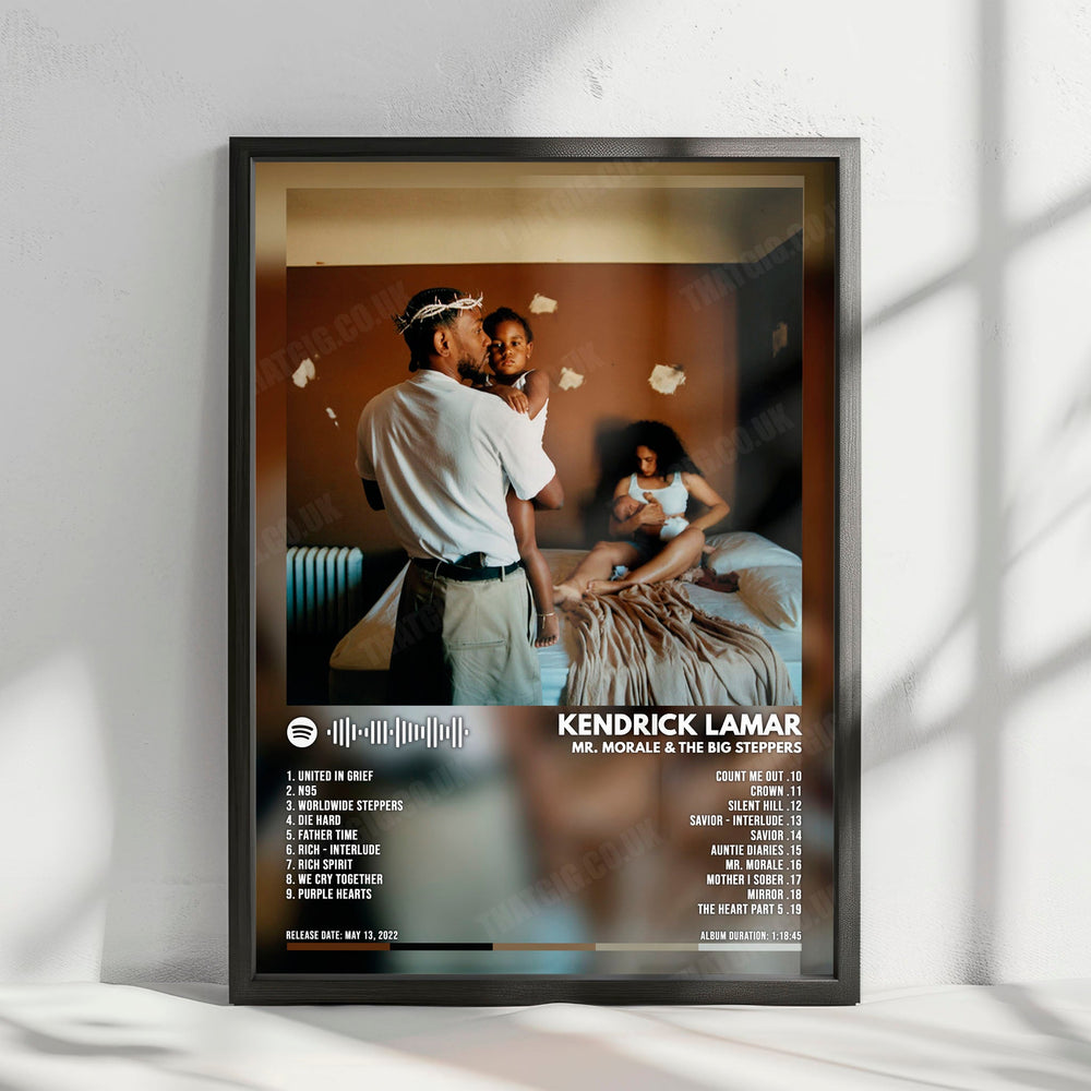 Kendrick Lamar "Mr. Morale & The Big Steppers" Album Cover Poster - with Complete Tracklist