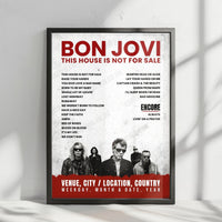Bon Jovi Setlist Poster - FedExForum, Memphis - March 16th, 2017