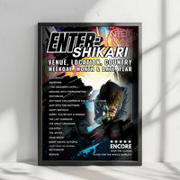 Enter Shikari Setlist Poster - Empire Garage, Austin, TX, USA - October 10th, 2024