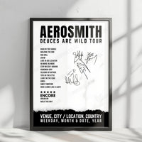Aerosmith Setlist Poster - Park Theater at Park MGM, Las Vegas - April 23rd, 2019