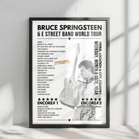 Bruce Springsteen Setlist Poster - Wembley Stadium - July 27th, 2024